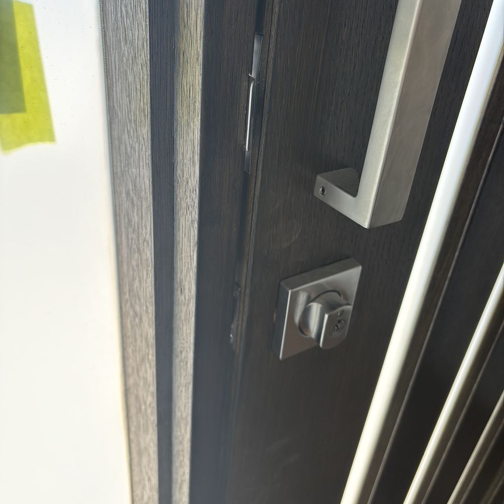 Front door binding in its frame and hard to close at handover, found during a pre-handover (PCI) inspection in Beveridge