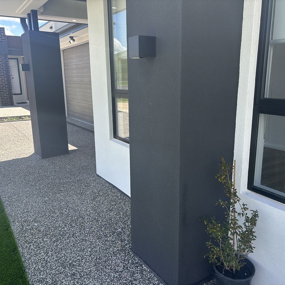 Polystyrene foam used on the facade where Hebel panel was specified, found during a pre-handover (PCI) inspection in Beveridge