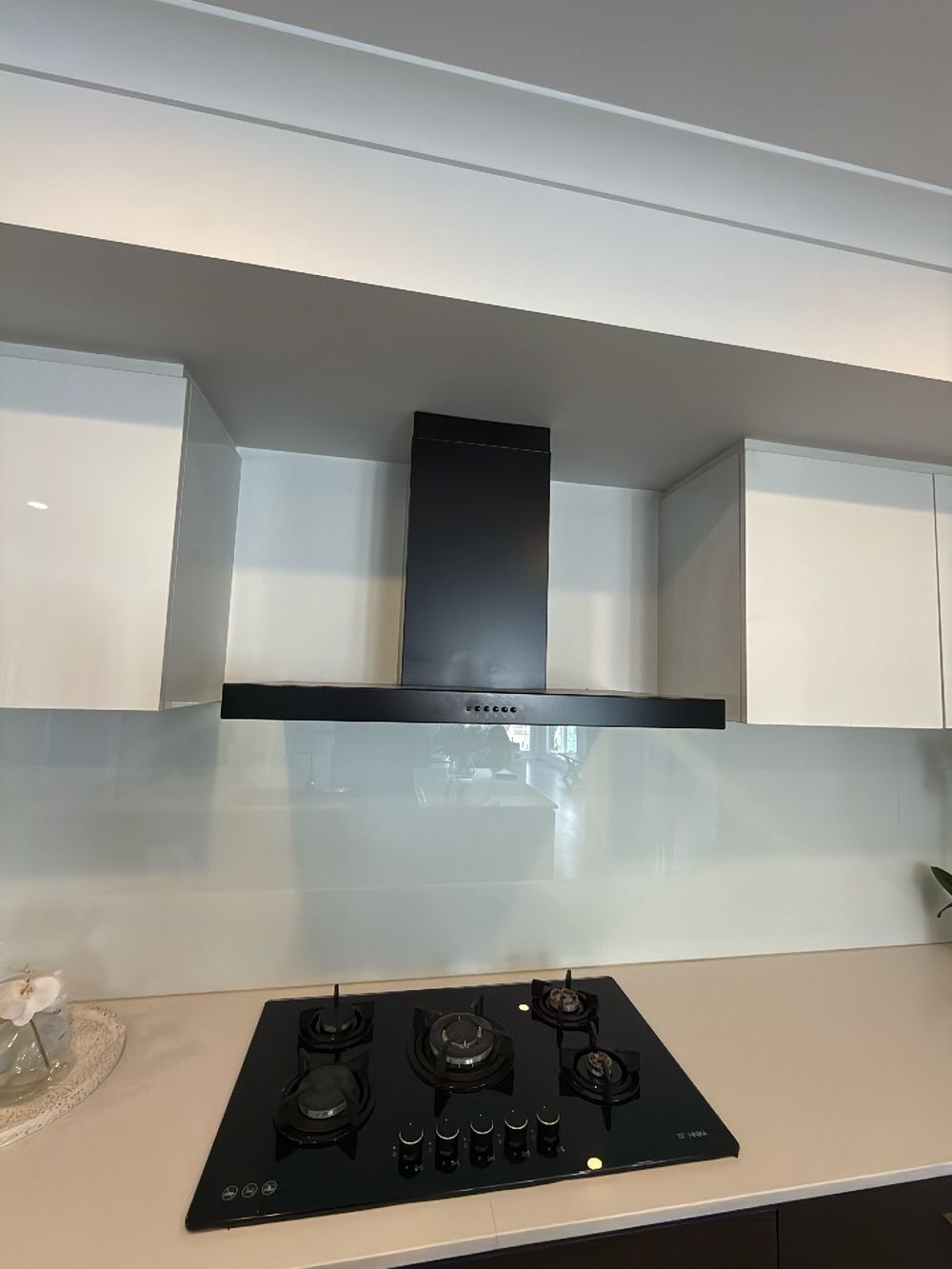Rangehood ducted into the roof space instead of to the outside air, found during a pre-purchase inspection in Doreen